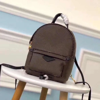

Luxury Brand Mini Backpack Bag Women Classic Monogram Designer Mini Bags Top Quality Real Leather Cute Lady Small Backpack 15cm