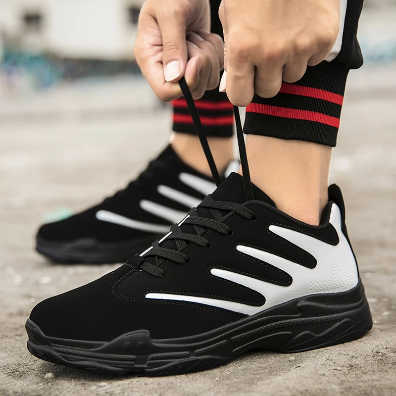 Бесплатная доставка мужские кроссовки для бега 2019 на толстой подошве