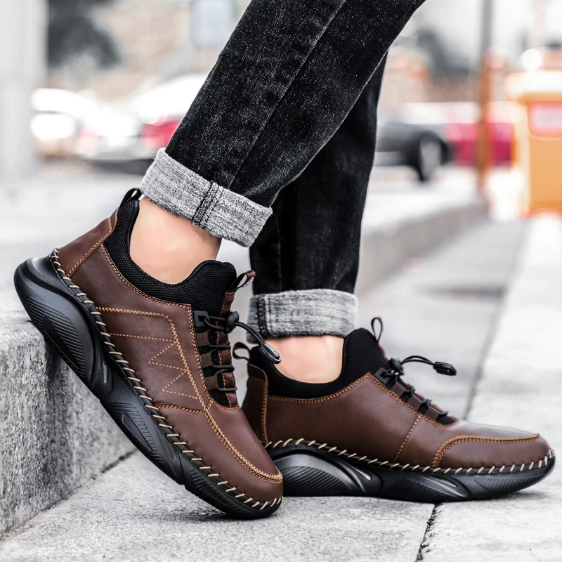 Brand Winter Men's Boots Thick Plush Men's Snow Boots Waterproof Outdoor Soft Breathable Sneakers Autumn Shoes