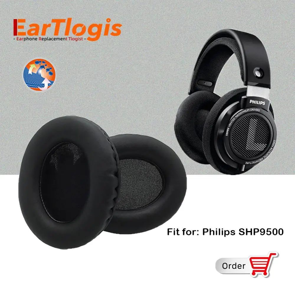 EarTlogis Запасные подушечки для наушников Philips SHP9500 SHP 9500 гарнитура Запчасти наушник