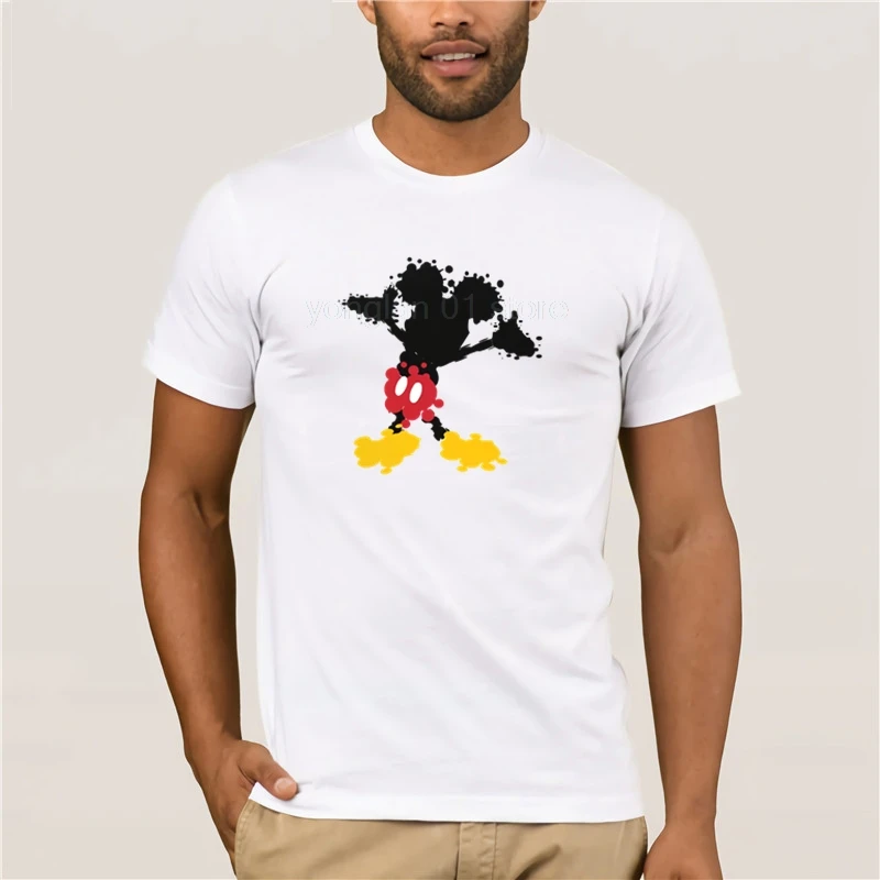 

2019 Fashion summer personality the mouse paint splat mickey magic tshirt men