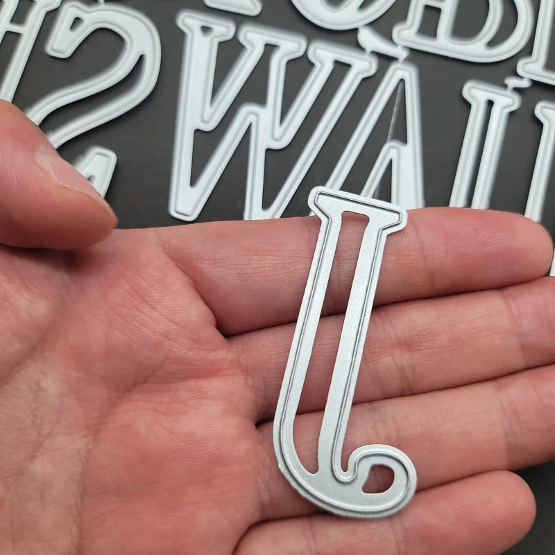 Big Size Capital Letters Metal Cutting Die Scrapbook Embossing Manual Cutting Die Album Card Cover Material DIY