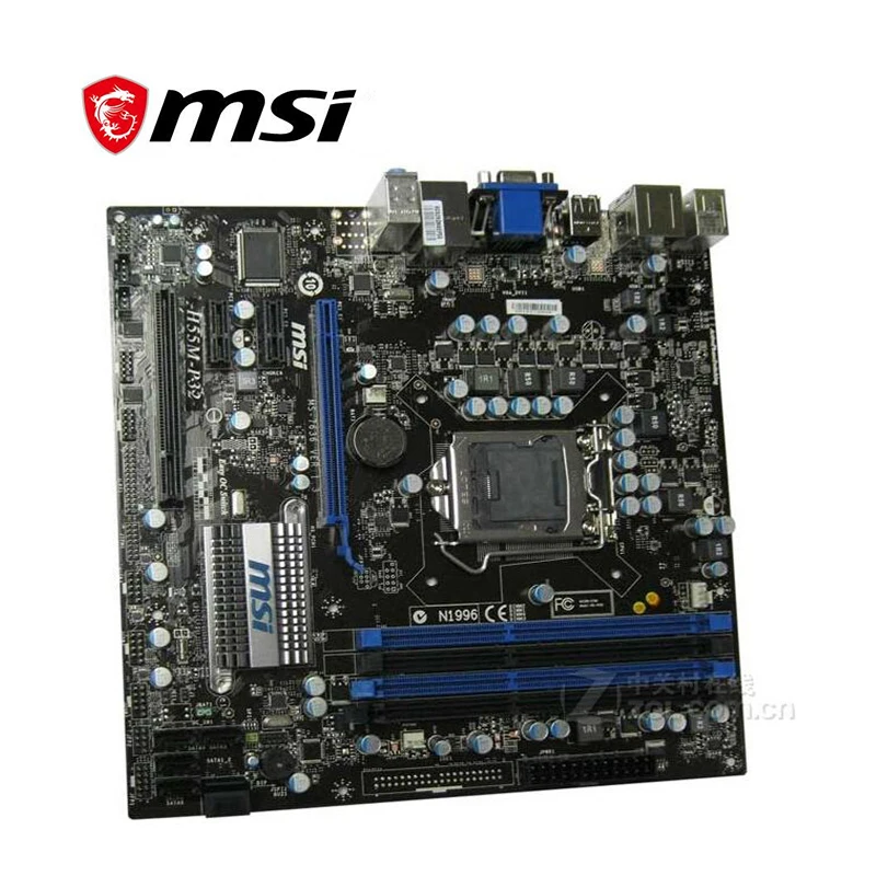Для материнской платы MSI H55M-P32 LGA 1156 DDR3 для Intel H55M H55 десктопная материнская плата SATA