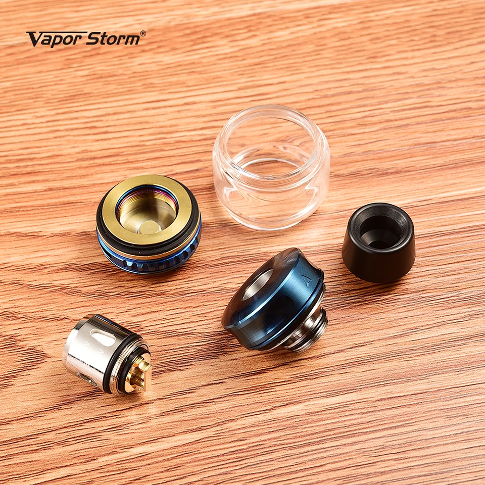 Vapor Storm Trip Atomizer 0.2ohm Mesh Coil Sliding Top Fill Tank Organic Cotton 2ml6ml 200W Electronic Cigarette Vape Tank (24)