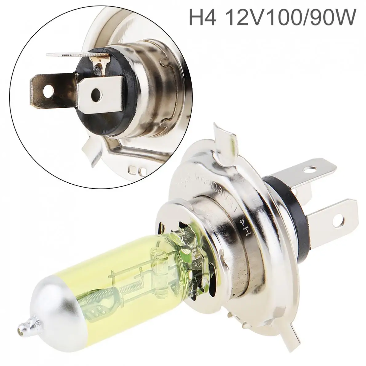 12V H4 100 / 90W 2500K желтый светильник супер яркие автомобильные ксеноновые галогенные