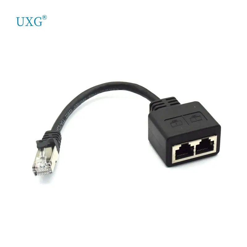 Divisor de de red de ocho núcleos, adaptador de un punto y dos, extensor de red CAT6/CAT5 RJ45, Internet simultáneo, banda ancha IPTV|Conectores y de ordenador| - AliExpress