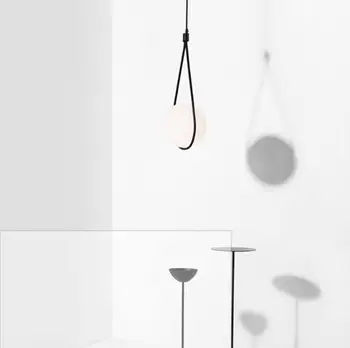 

Ball Lampshade Pendant Light for Bedside Drop Lamp Designer Light Suspension Luminaire Nordic Glass Dinning Table Hanglamp Italy