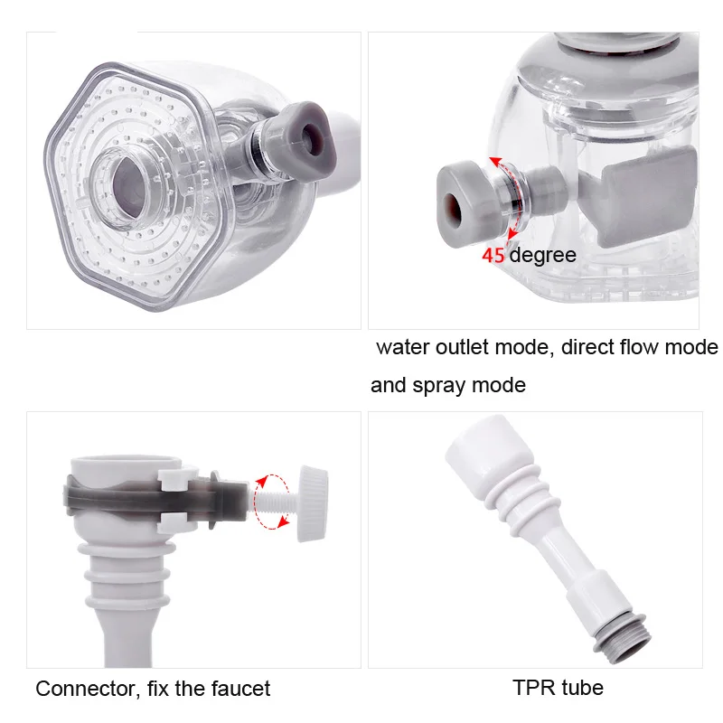 Rotatable Swivel Faucet Extender Water Saving Filter Sprayer Bathroom Accessories Kitchen Tap Nozzle Filter Adapter Children Rotatable Swivel Faucet Extender Water Saving Filter Sprayer Bathroom Accessories Kitchen Tap Nozzle Filter Adapter Children