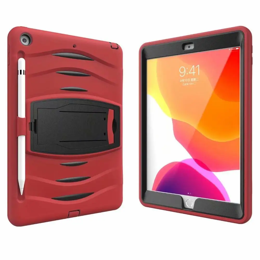 

Heavy Armor Coque for iPad 10.2 2019 7 7th Gen Pencil Case Shockproof Kids Silicone Cover A2198 A2200 A2197 for iPad 10.2 Case