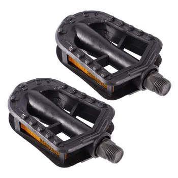 1 paio di pedali per bicicletta per bambini ultraleggeri pedali in gomma antiscivolo pedali per ciclismo per bambini di sicurezza (nero)