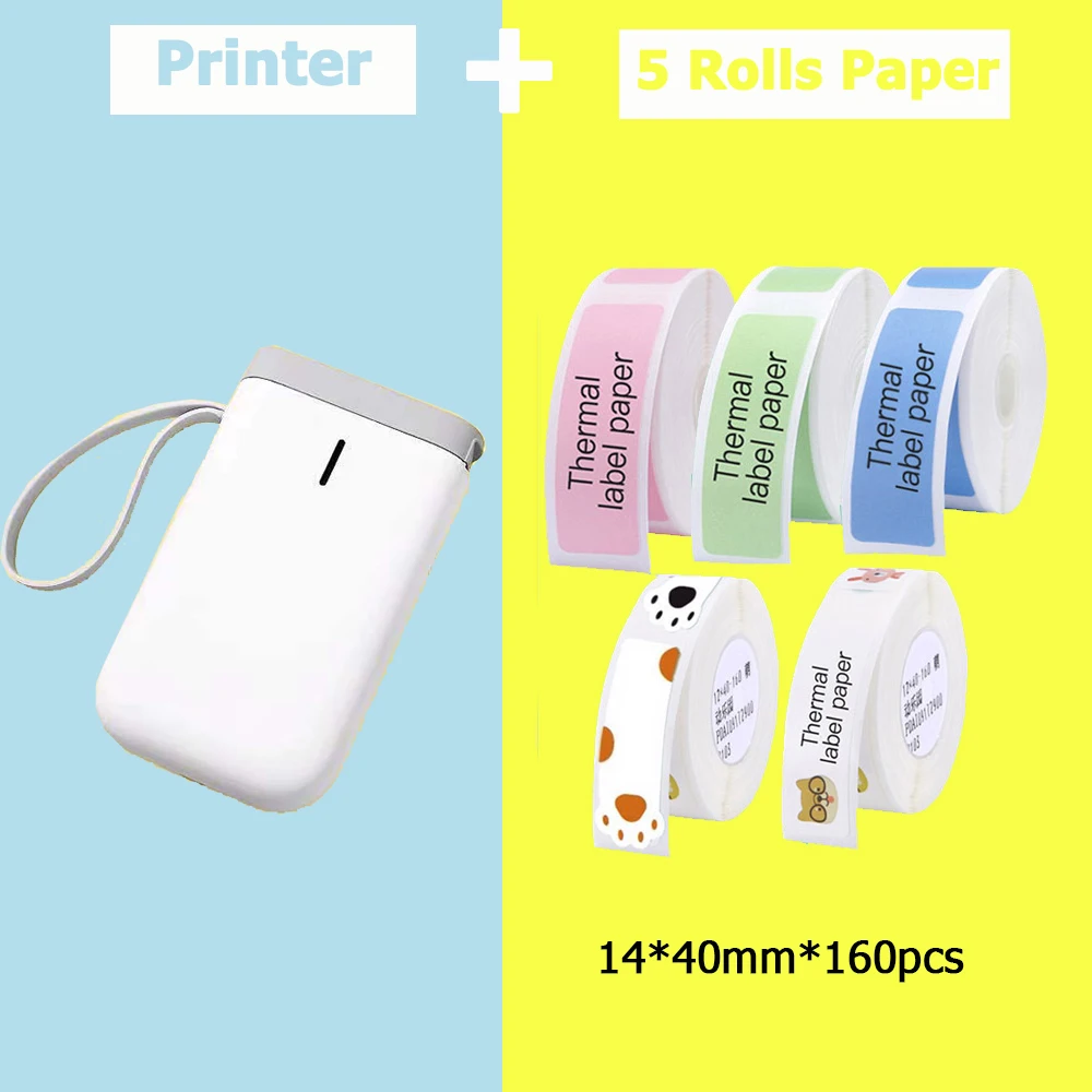 Wireless-Label-Printer D11 Impresoras Office Handheld Fast-Printing Portable Home