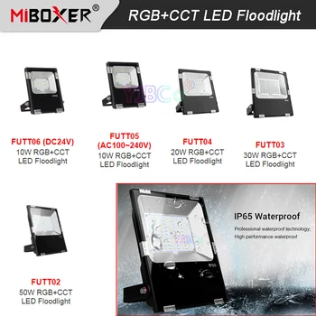 

Miboxer AC 110V-220V 24V DC 10W 20W 30W 50W RGB+CCT LED Floodlight Waterproof IP65 RGB LED Lamp Light FUTT05/ FUTT06/ FUTT02