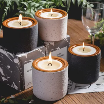 

Handmade Soy WaxScented Candle Aromatherapy Candle Gift Wedding Decor Smokeless Scented Candles Frosted Cup Home Decoration New"