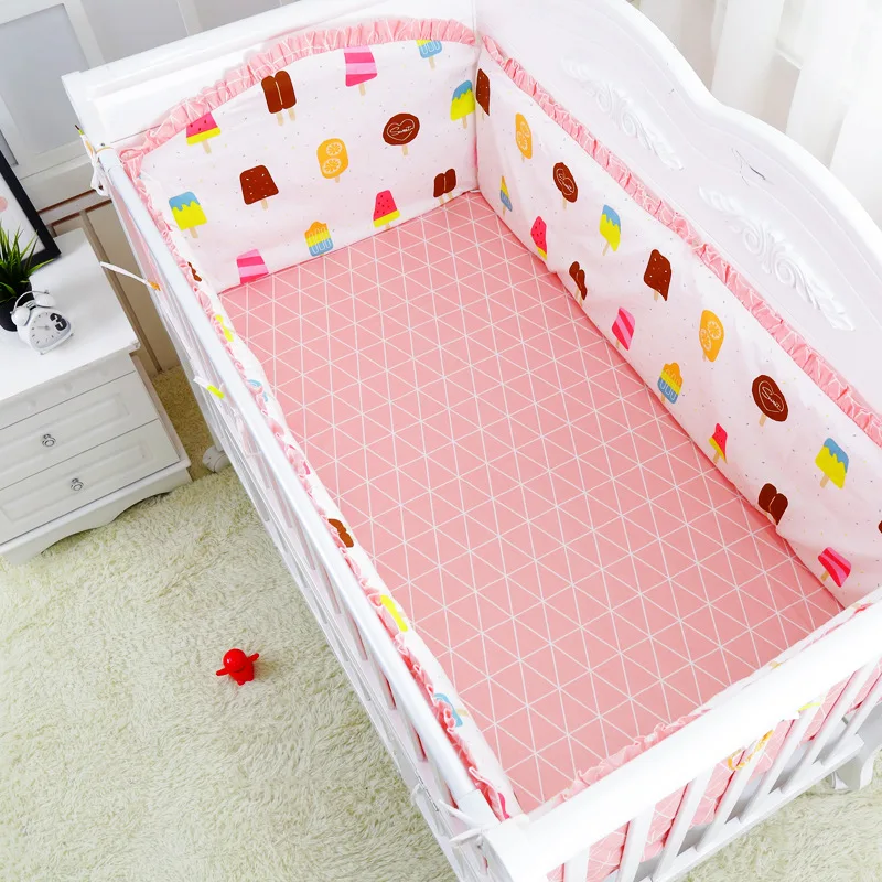 6pcs Baby Crib Bedding Set ,Infant Room Decor Cotton Crib Bedding Set Babies,roupa de cama ,(4bumpers+sheet+pillow cover) 6pcs Baby Crib Bedding Set ,Infant Room Decor Cotton Crib Bedding Set Babies,roupa de cama ,(4bumpers+sheet+pillow cover)