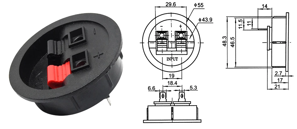 round spring connector