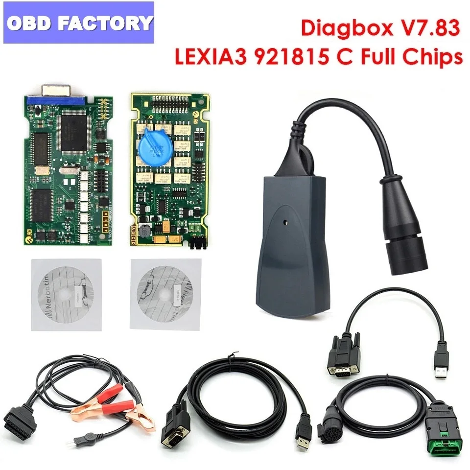 

Lexia 3 Diagbox V7.83 Full Chip Lexia Tester for Peugeot Lexia PP2000 V25/V48 FW 921815C Lexia Citroen Diagnostic Scanner Lexia3