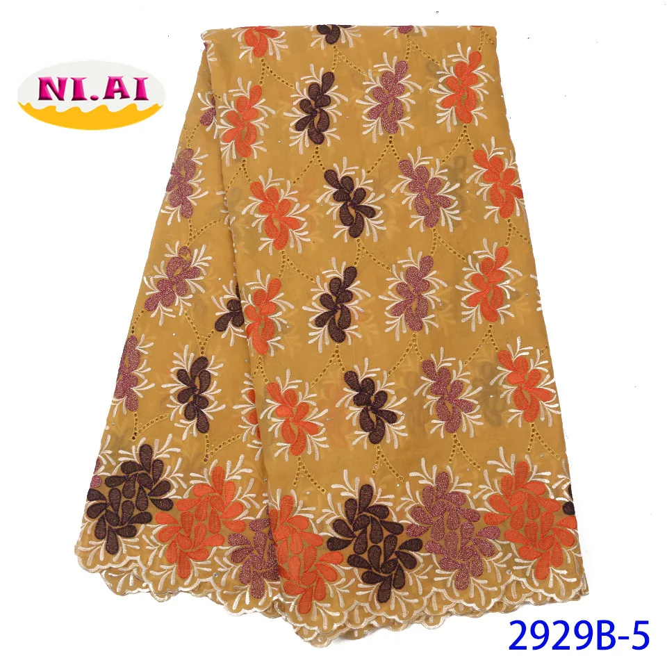NA2929B-1 последние швейцарская вуаль кружева в африканском стиле сухой хлопок кружево для нигерийских платья высокое качество швейцарский сухой хлопок кружева для вечерние