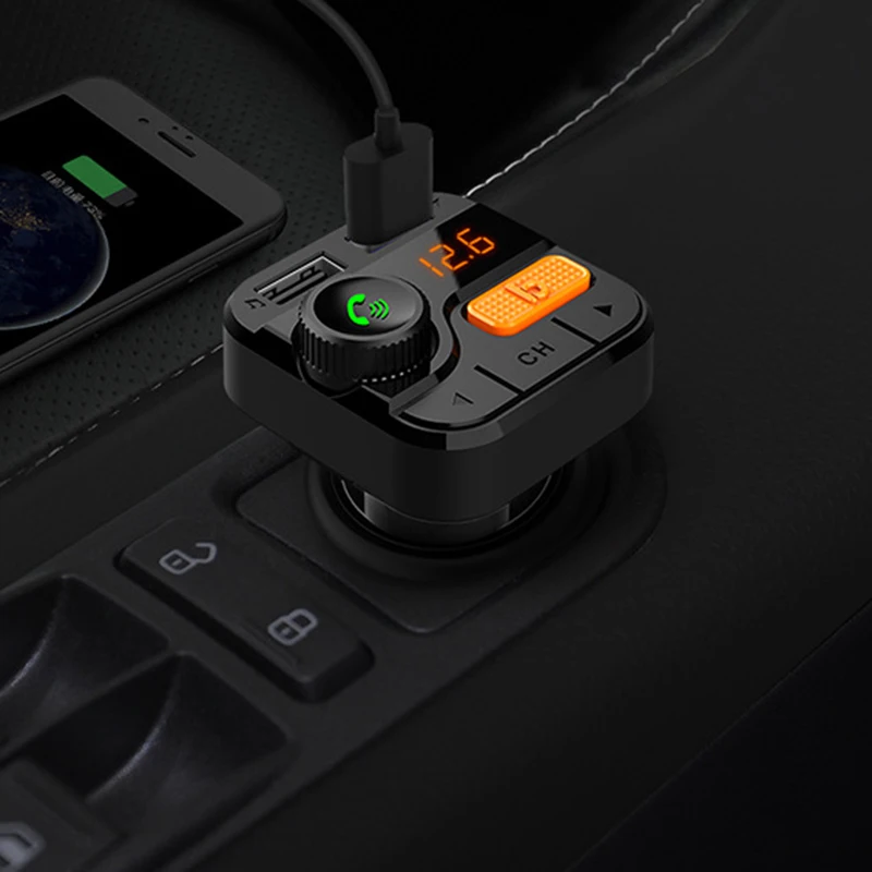 Bt82D беспроводной Bluetooth 5,0 автомобильный fm-передатчик автомобильный телефон модулятор Tf автомобильный Радио MP3-плеер Поддержка карты Tf U диск Usb зарядное устройство