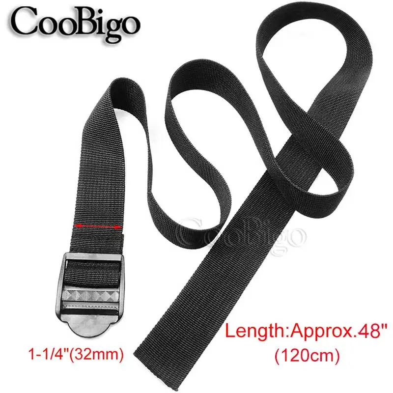 32mm W x120cm L 2pcs 4" Длина Открытый Отдых Путешествия полипропиленовая тесьма привязанная POM лестница замок багажный ремень Регулируемый 1"~ " Ширина - Цвет: 32mm W x120cm L