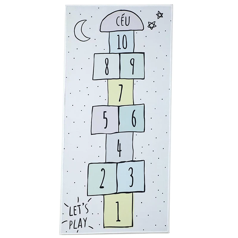 Цветной детский коврик в виде Макарон с мультипликационным принтом, детский коврик для путешествий, Дорожный Коврик для ползания