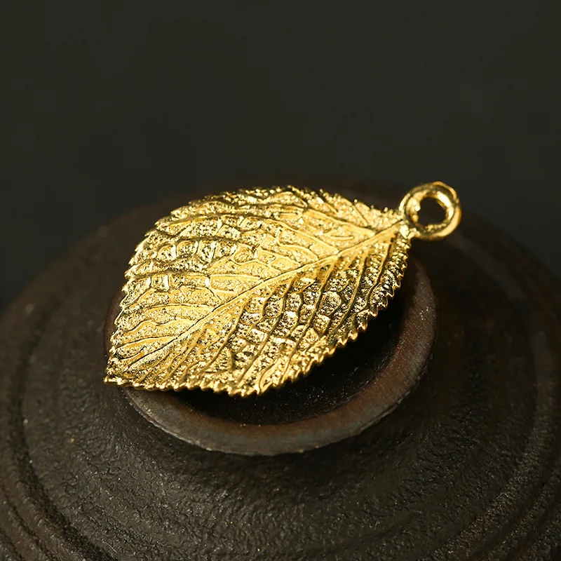 gold leaf charms (7)