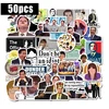 50pcs/set Friends OFFICE TV SHOW Waterproof Fun Sticker Toy Luggage Sticker Motorcycle and Luggage Notebook DIY Sticker F3 ► Photo 1/6