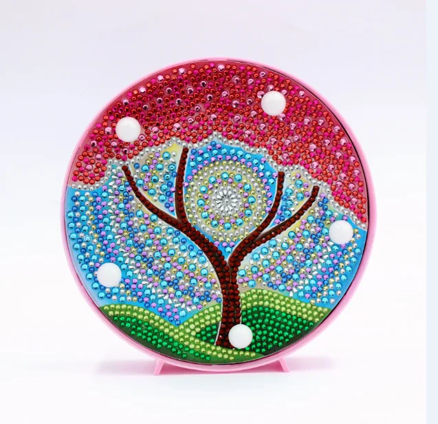 

Cross Border Electricity Supplier New Style Full of Crystals Diamond hua deng DIY Light Included Diamond Painting Indoor Decorat