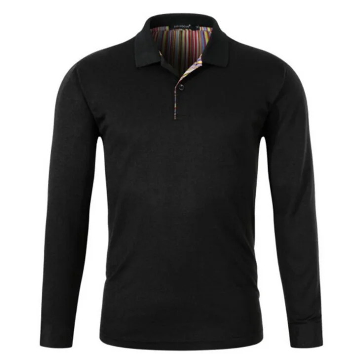 Осень и Зима Новая мужская повседневная с длинными рукавами модная простая