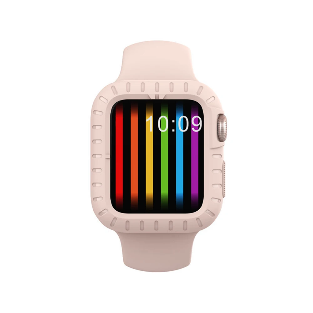 Применимый для Apple Watch4 поколения защитная оболочка ультра-тонкий защита от ударов при падении мягкие часы в силиконовом корпусе 4 корпус часов 40/44 мм корпус