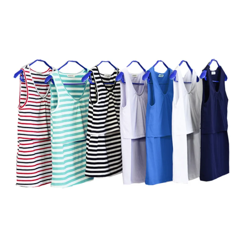 Maternity Nursing Tops Stripes Sleeveless Breastfeeding Tanks for Pregnant Women Summer Casual Camis Pregnancy Mother Shirts maternity tank tops,maternity tank top