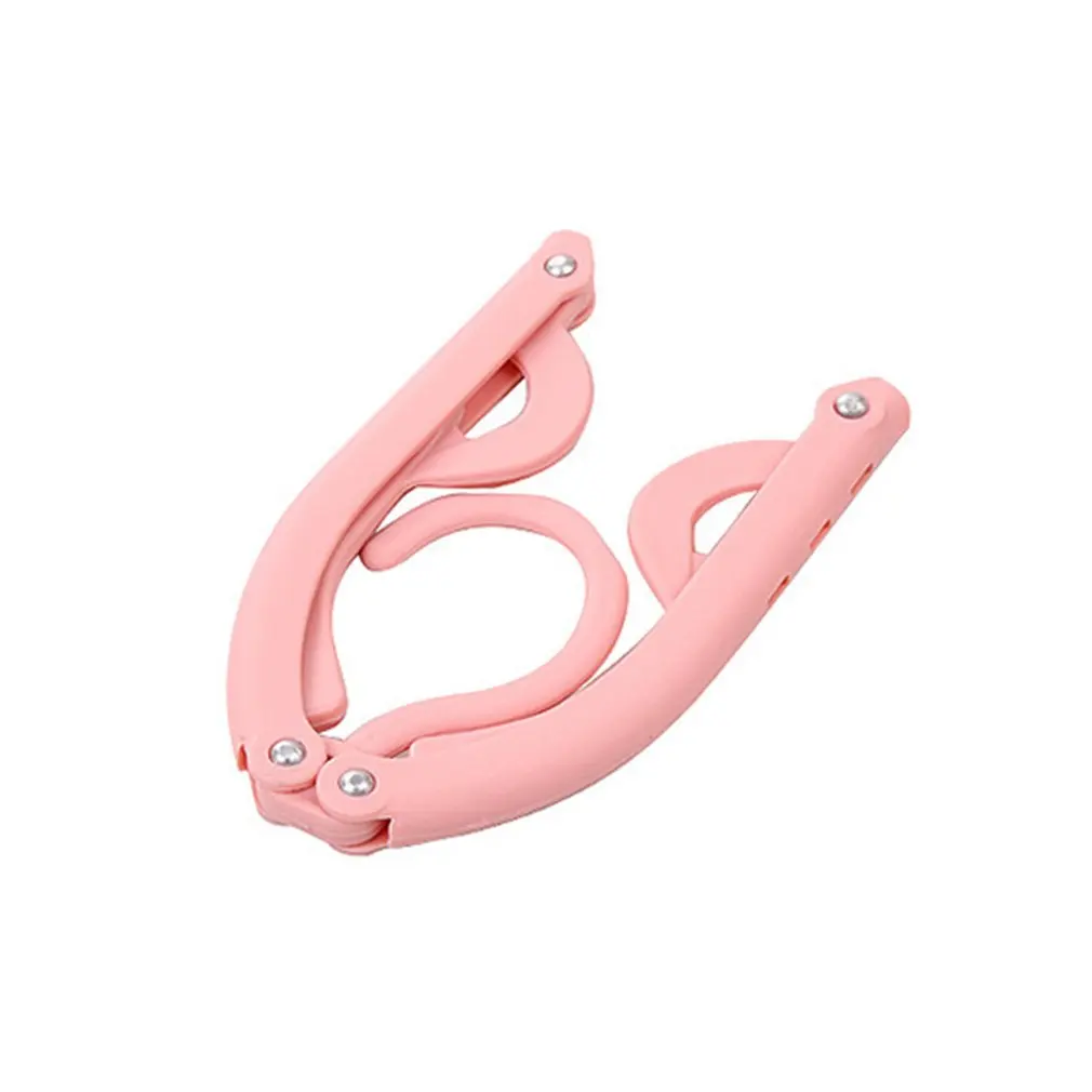 

2017 new Compact Size Foldable PP Drying Rack Portable Anti-Slip Outdoor Travel Candy Color Magic Coat Underwear Hanger