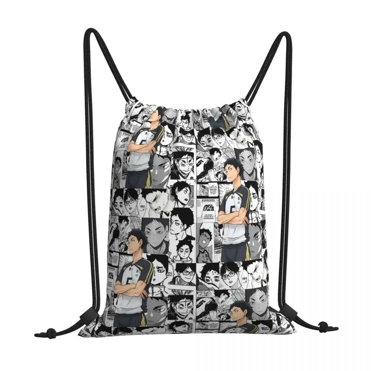 Akaashi Keiji Haikyuu Haikyu Drawstring Bags Hiking Unisex Waterproof Storage Organize Bundle Pocket Rope Bag | Багаж и сумки