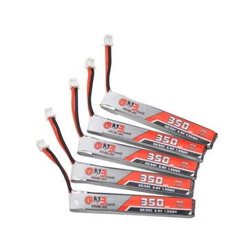 

5PCS GAONENG 1S 350mAh 3.8V 30C/60C 4.35V HV Lipo battery PH2.0 Plug for BetaFPV 65S UK65 Blade Inductrix UR65 Tiny Whoop Drone