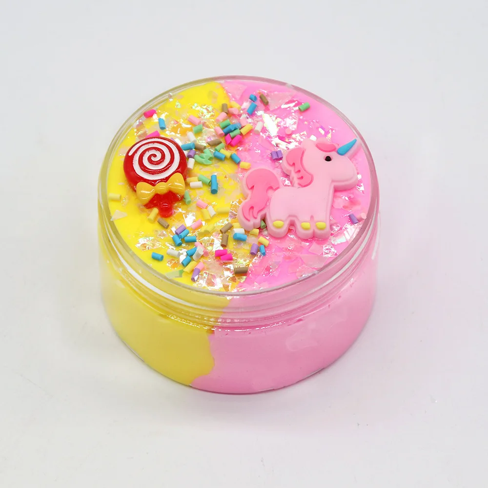 Squeeze Poke Mud Unicorn Cotton Mud Color Matching Candy Accessories Plasticine Slime Decompression Artifact 4