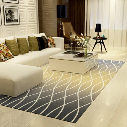 

Nordic simple tea table living room carpet printing large children crawling mat can be customized