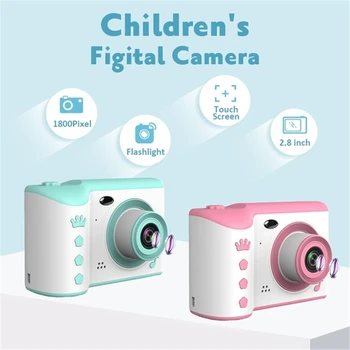 

2.8''Touch Screen Mini Children's Camera 1080P HD Kids Waterproof Digital Smart Cameras Digital Support TF Card USB Function