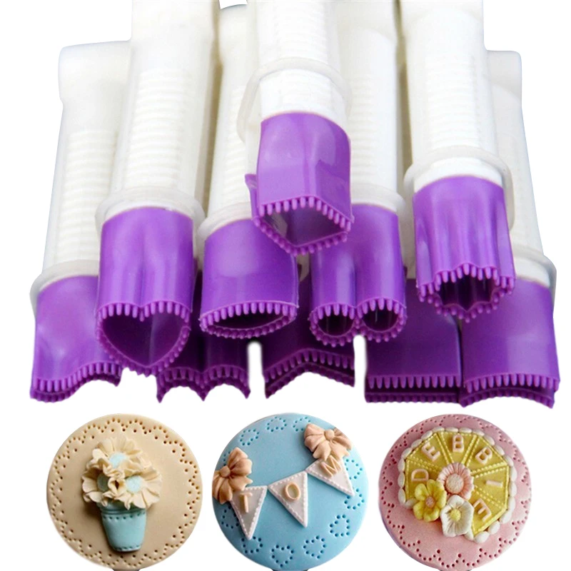 

10Pc Tweezers Cake Decoration Tools Lace Clip Fondant Cake Modeling Tool Set Diy Cake Mold Baking Accessories