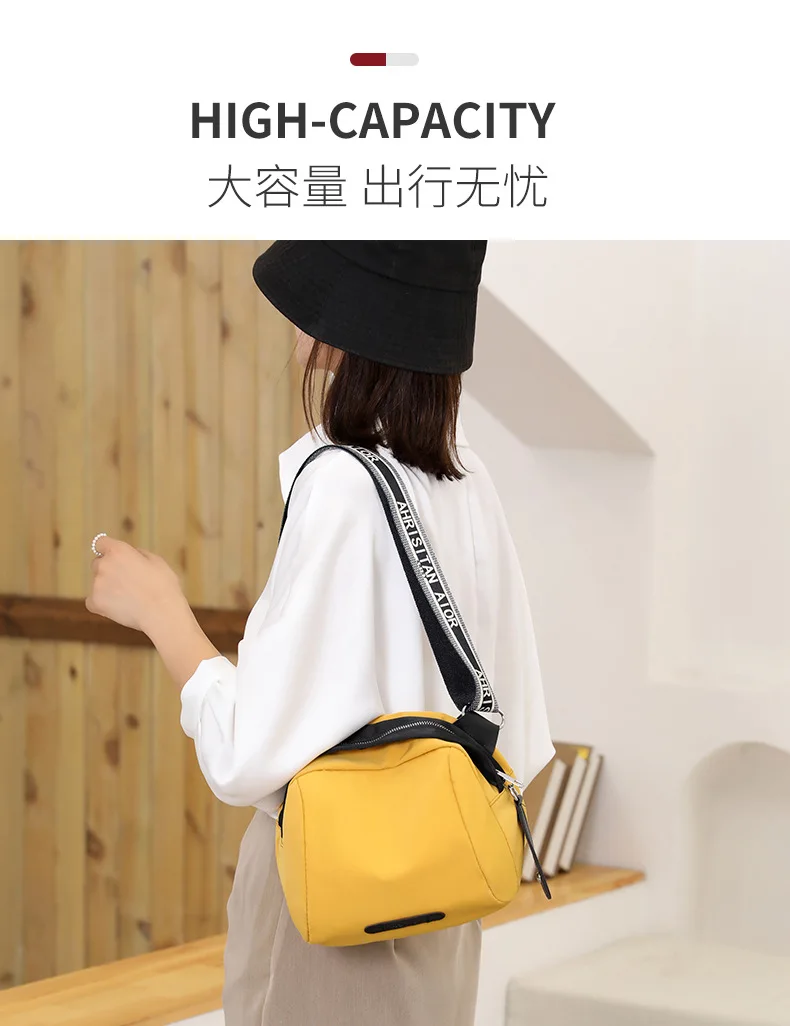 Women's New Trendy Color Shell Bag Nylon Cloth Bag Mommy Travel Bag Shoulder Messenger Bag Lady Shoulder Bag