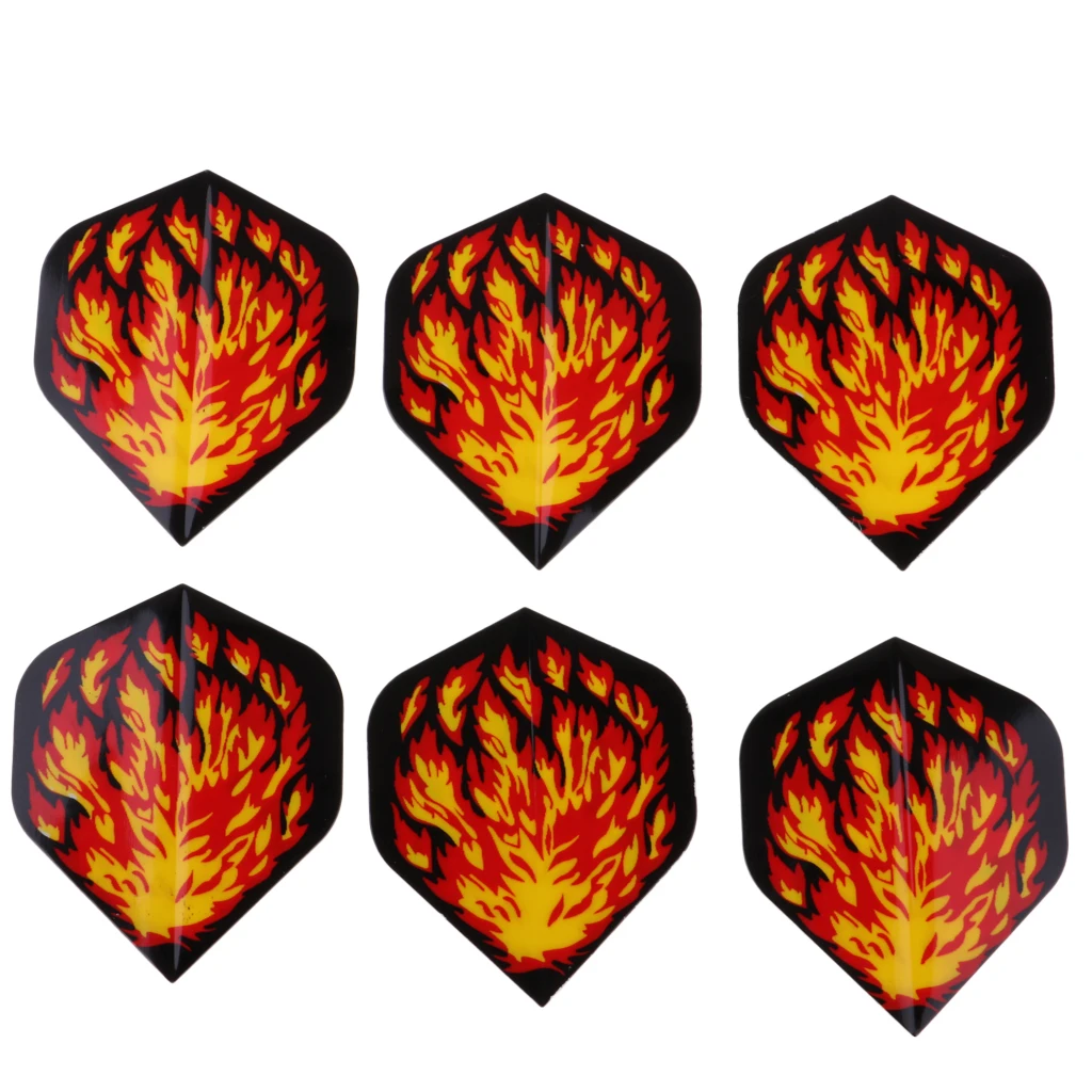6Pcs Standard Shape Dart Flights Tail Accessories Professional Premium PVC Equipment Supplies For Dart Games