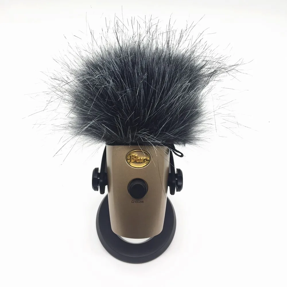 Deat cat Outdoor artifical fur windscreen microphone for Blue yeti Nano Microphone furry Cover For Blue Yeti Nano