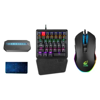 

Wired Gaming Keyboard Mouse Kit Bluetooth Controller Converter Adapter Kit for Android iOS PUBG Gamepad