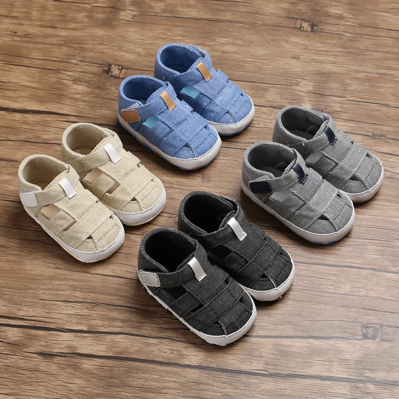 2021 New Baby Soft Soles Breathable Comfort Summer Sandal 0-18 Months Baby Toddlers in Solid Color prewalker baby summer solid color beach casual sandal 0 18 months baby comfortable flat breathable toddler shoes 5 colors