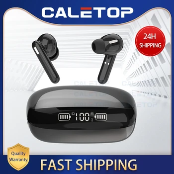 

CALETOP TWS 5.0 Bluetooth Wireless Sports Earphones Waterproof Stereo Touch Control Headset Led Digital Power Display Earbuds