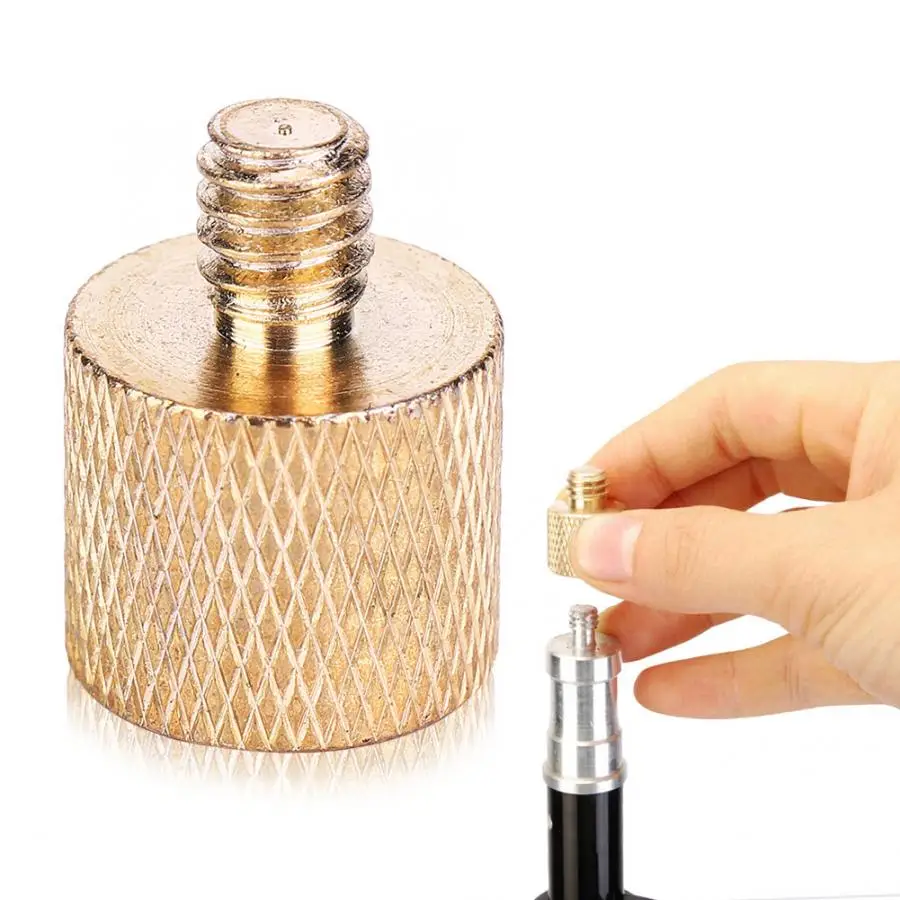 Brass 3/8'' Female to 1/4'' Male Tripod Thread Adapter Screw for Camera tripod and holder fast loading plate screw |