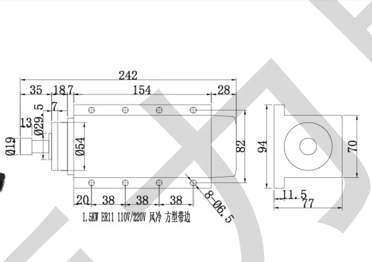 1500W 1.5KW/2200W 2.2KW 300/400HZ 18000/24000RPM
