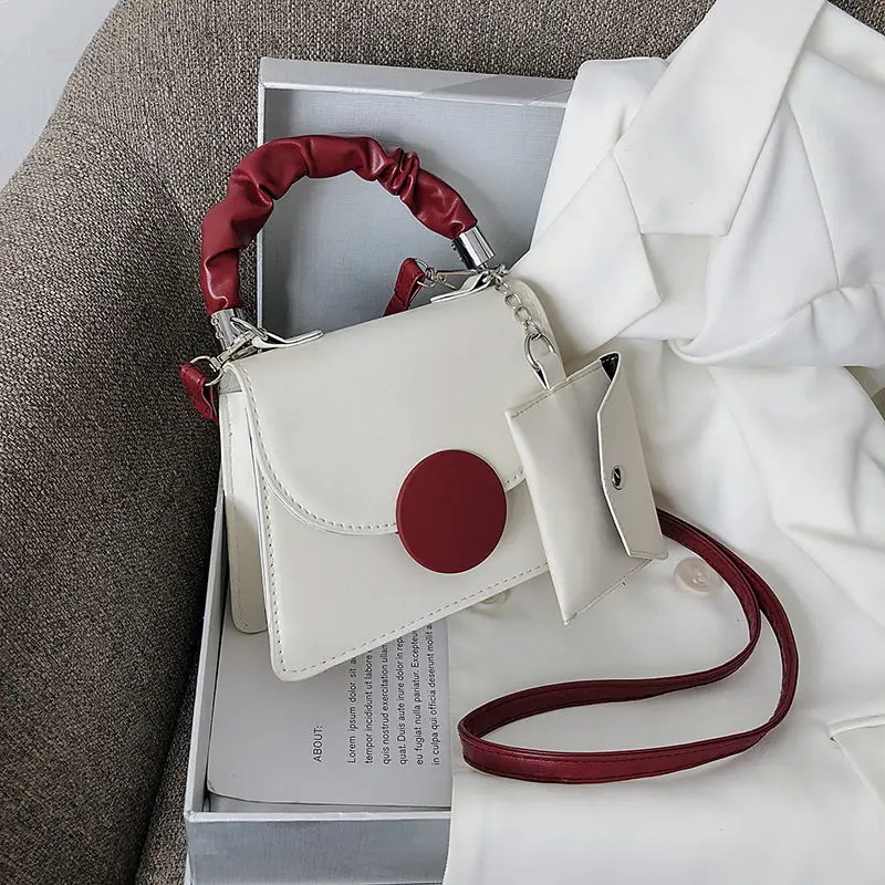 2021 Fashion Small Designer Crossbody Bag for Women Vintage Female Purses and Handbags PU Leather Shoulder Bags