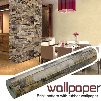 

Ceramic Tile Stickers 45*100cm Background Brick Stripe Non-Slip PVC Wall Decal 3D DIY Home Decor 3D Wall Sticker Waterproof