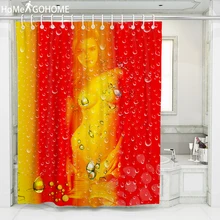 Голые женские капли воды занавески для душа s 3D Водонепроницаемая занавеска для ванной экран для ванной украшение дома Ombre «Cortina de» Bano большой