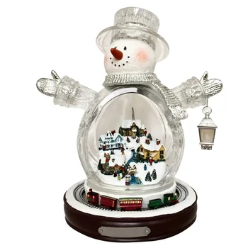 

Paintings-Wonderland Express-Masterpiece Edition Crystal Snowman Figurines Hogard
