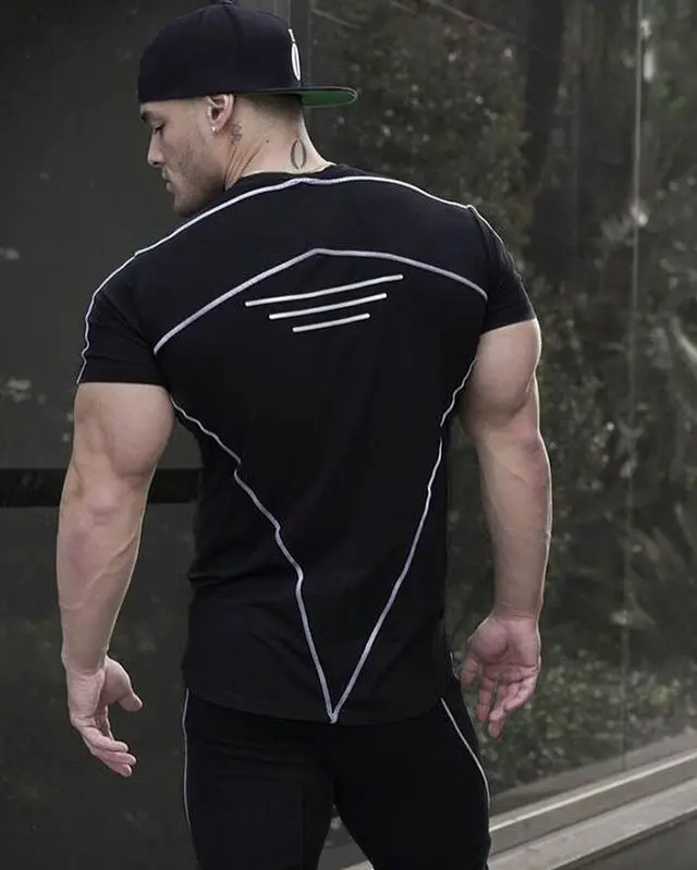 Мужская футболка для фитнеса с надписью Muscle Brother, стиль, Спортивная футболка для фитнеса, бега, мягкая эластичность, вырез лодочкой, короткий рукав, облегающая футболка